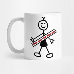 Vaccinated Stick Man Mug